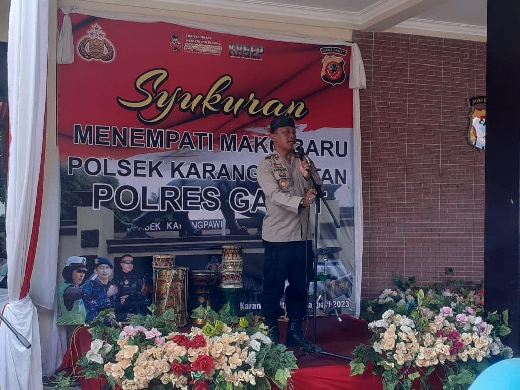 Mako Polsek Karangpawitan yang baru diresmikan