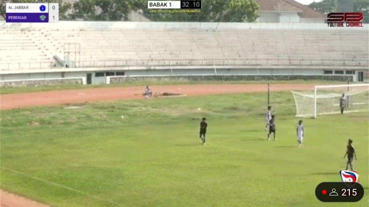 Pertandingan Persigar melawan Aljabar Cirebon