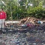 Rumah Jamaludin warga Desa Sirnajaya Kecamatan Tarogong Kaler, rata dengan tanah akibat kebakaran Rumah Jamaludin warga Desa Sirnajaya Kecamatan Tarogong Kaler, rata dengan tanah akibat kebakaran