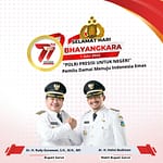 panplet HUT Bayangkara RI oleh Bupati dan Wakil Bupati Garut panplet HUT Bayangkara RI oleh Bupati dan Wakil Bupati Garut
