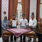 Dokumentasi Penandatanganan Perjanjian kerjasama pembangunan jalan lingkar garut di cagar alam kamojang