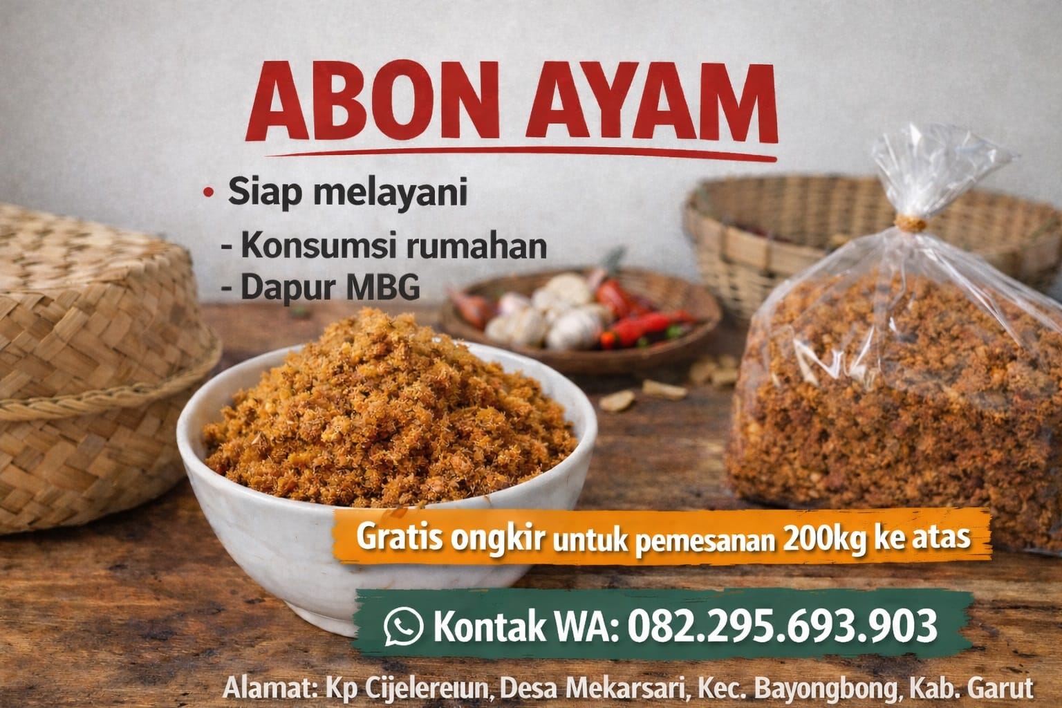 abon ayam produksi UMKM Garut abon ayam produksi UMKM Garut