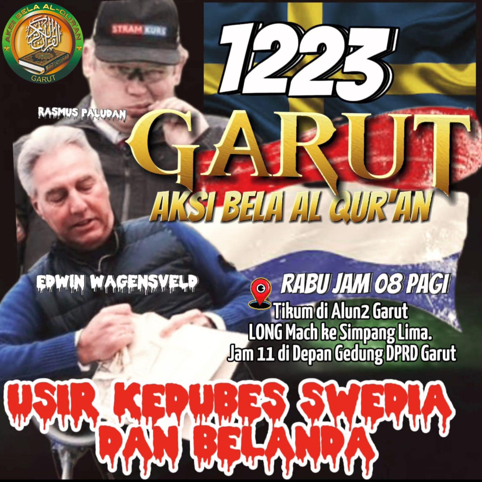 Aksi bela Al Quran di Kabupaten Garut