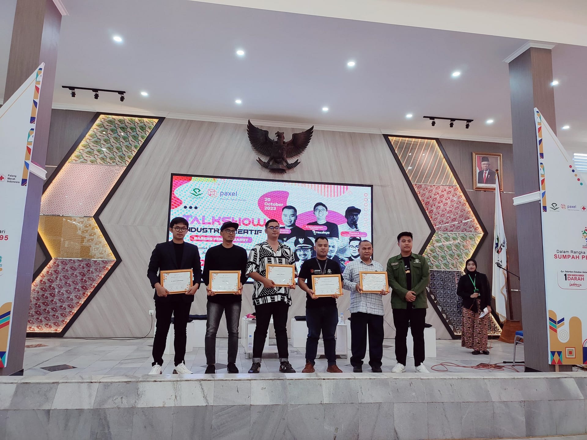Momen acara Sumpah Pemuda yang di gelar Pelita Intan Muda tahun 2023