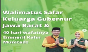 keluaga ridwan kamil lakukan walimatus safar