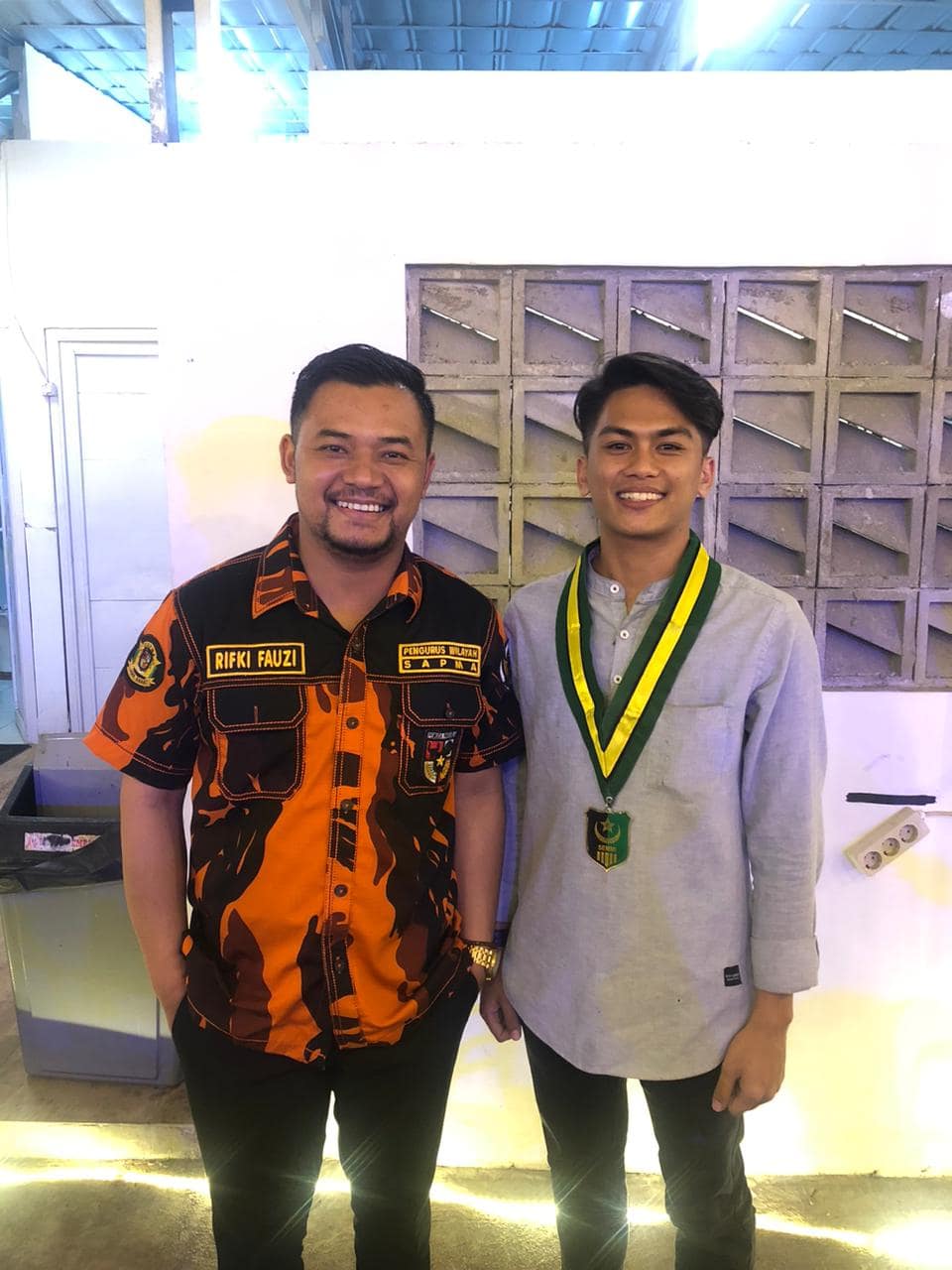 Poto bersama ketua DPC SEMMI Kab. bandung dengan Bung Rifki calon ketua DPD KNPI Kabupaten Bandung